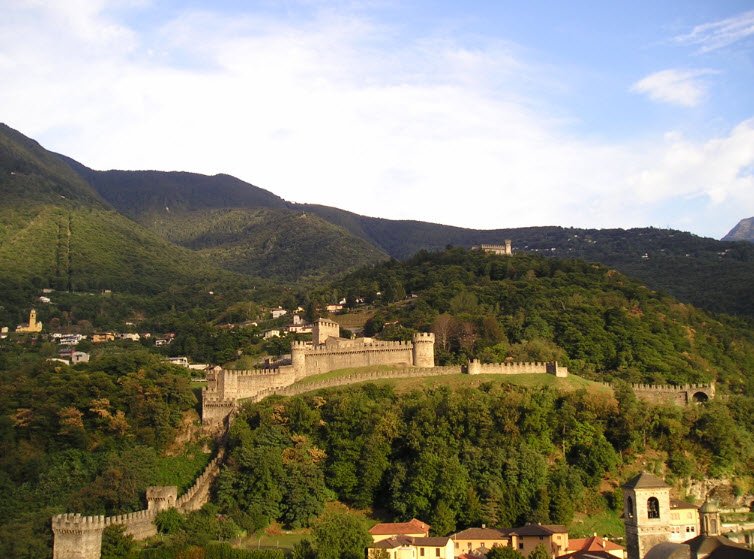 Bellinzona Castles, Bellinzona, Ticino, Switzerland